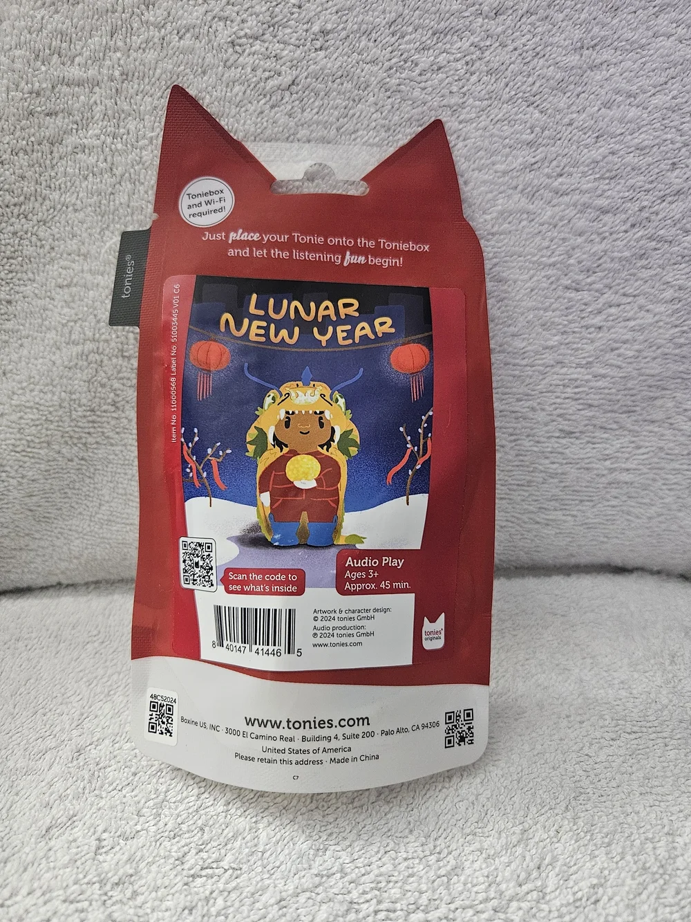 Tonies Lunar New Year Dragon Audio Play Figurine for Toniebox Character New Seal